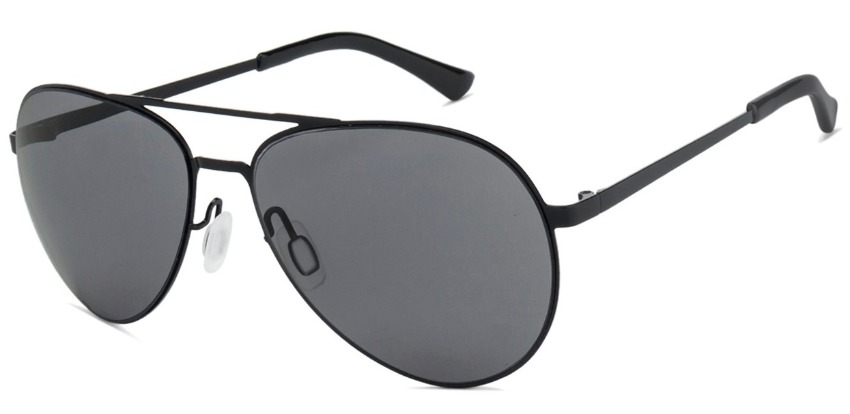 Klasyczne, metalowe okulary przeciwsłoneczne Aviator