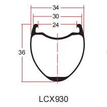 Rysunek obręczy żwirowej LCX930