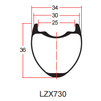 Rysunek obręczy żwirowej LZX730