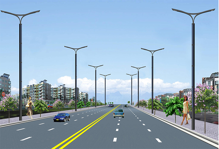 60W-120W LED Vertical Solar Street Pole With Solar Cylindrical 2FSG117-NEWLIGHT ENERGY 60W-120W LED Vertical Solar Street Pole With Solar Cylindrical 2FSG117-NEWLIGHT ENERGY