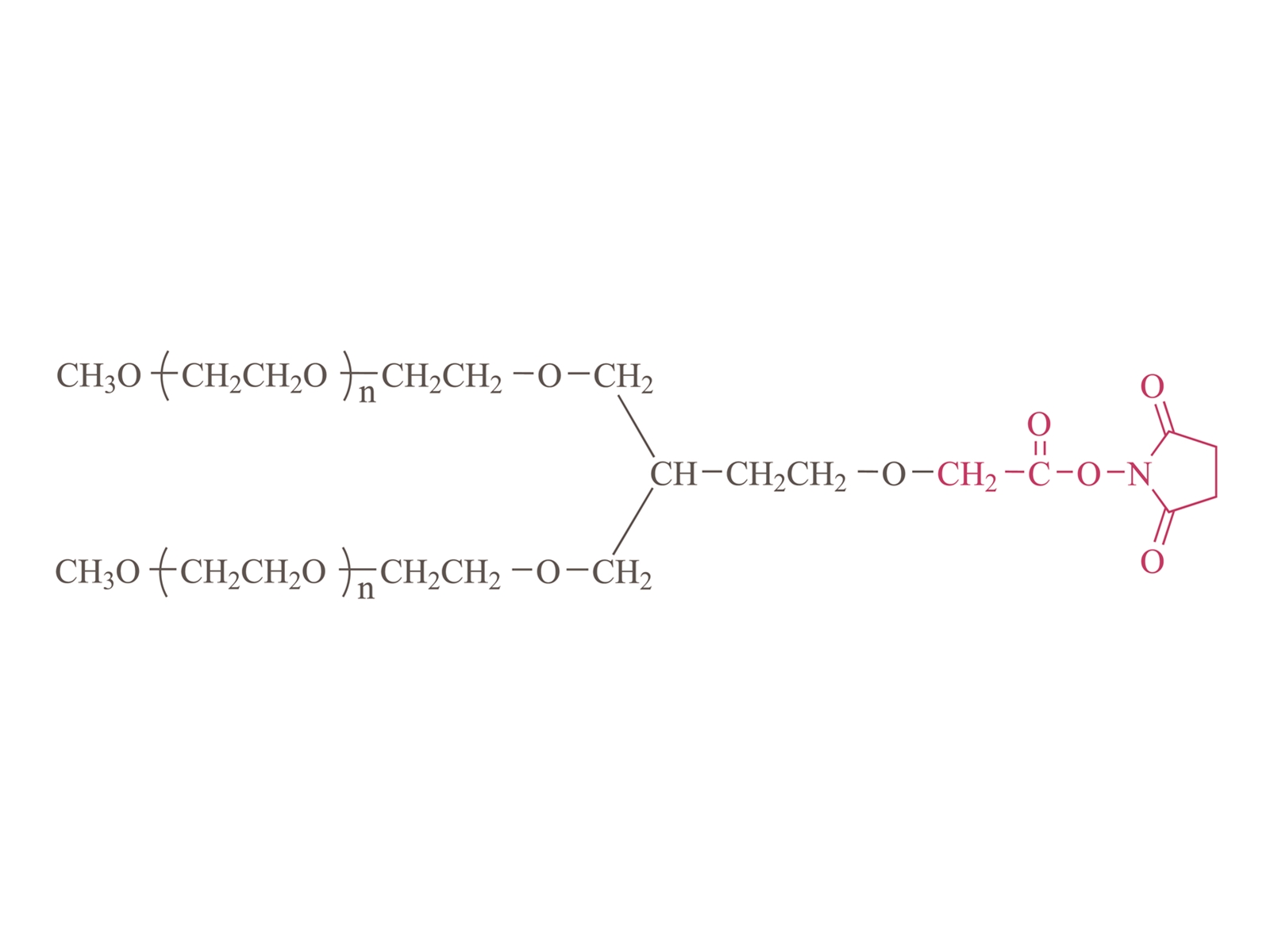 2-ramię metoksypolia (glikol etylenowy) SUKCYnimidyl karboksymetylowa ester (PT02) [2-ramię PEG-SCM (PT02)