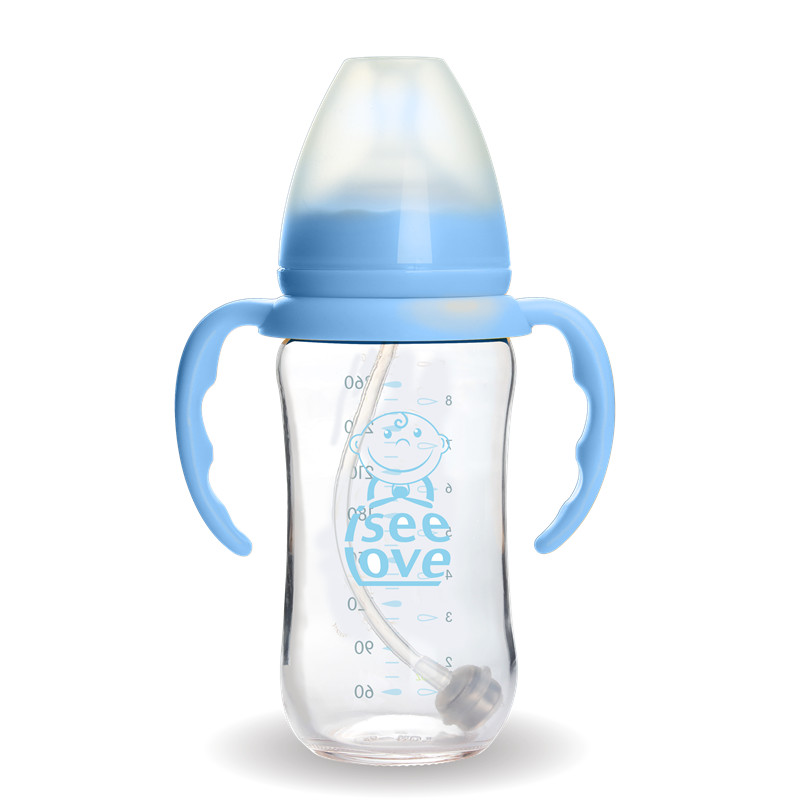 Nowonarodzona borokrzemianowa szklana butelka dla niemowląt