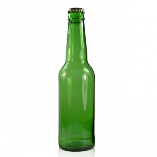 330 ml okrągły kształt zielone butelki piwa