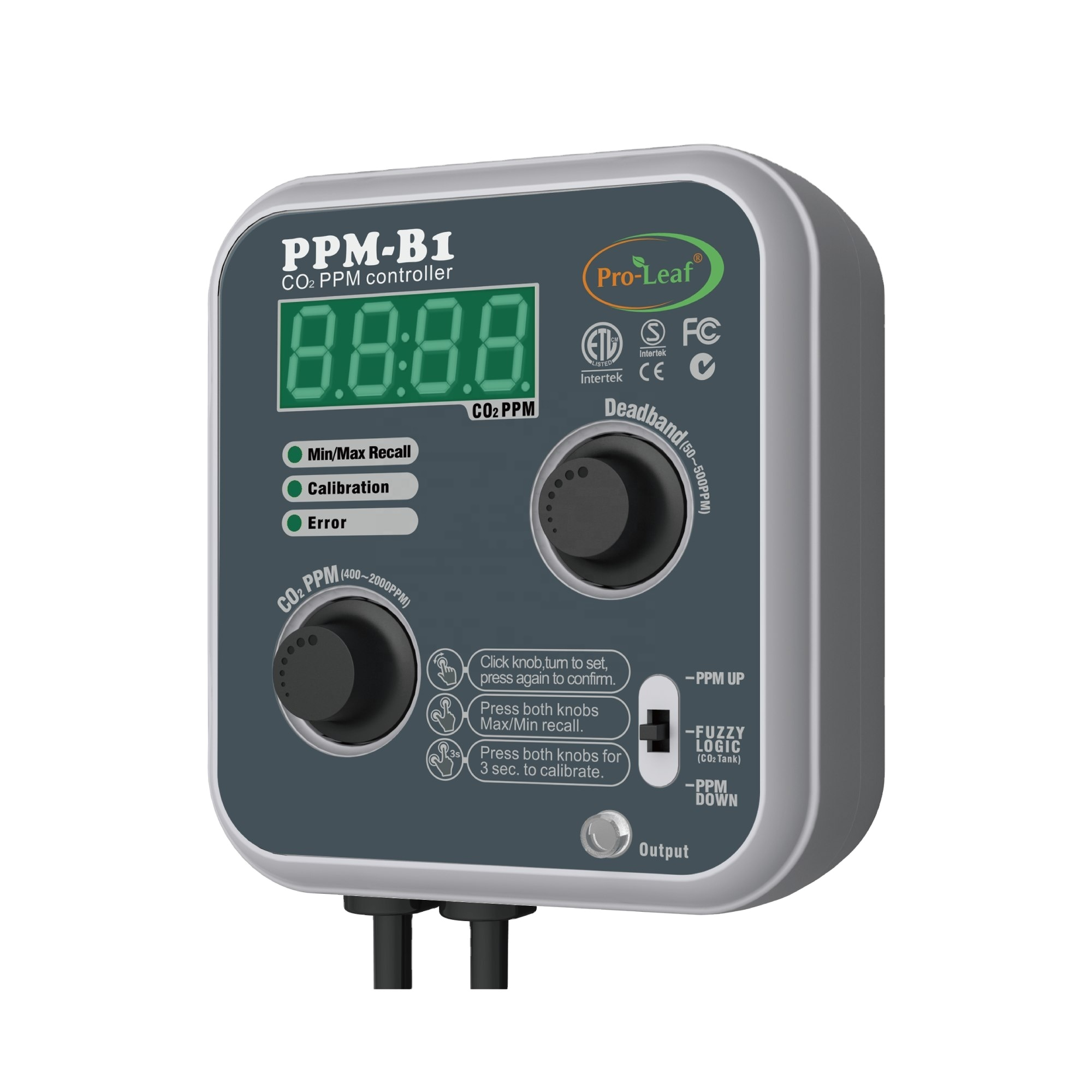 PPM-B1 Top Environment CO2 CO2 Controller PPM
