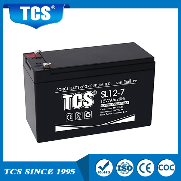 Bateria do przechowywania kwasu ołowiowym VRLA Bateria SL12-7 TCS Bateria