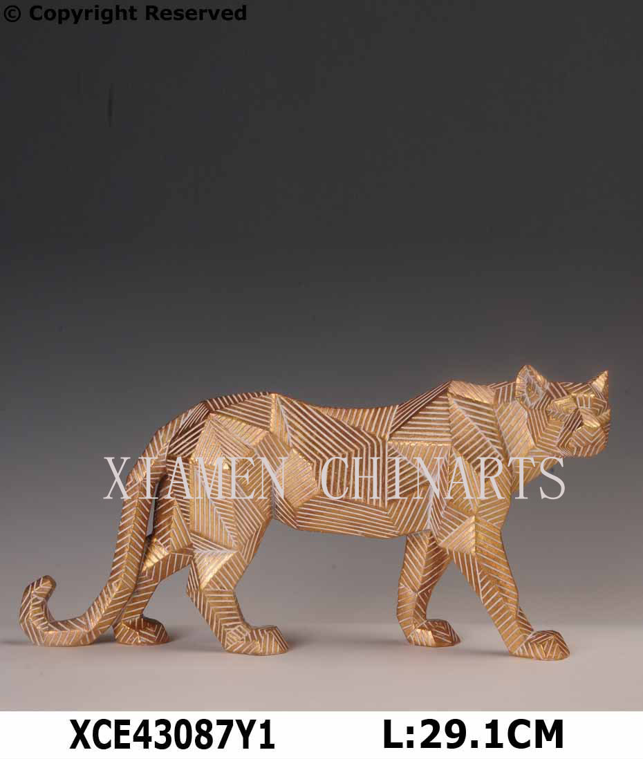 Home Deco-Resin Leopard XCE43087Y11