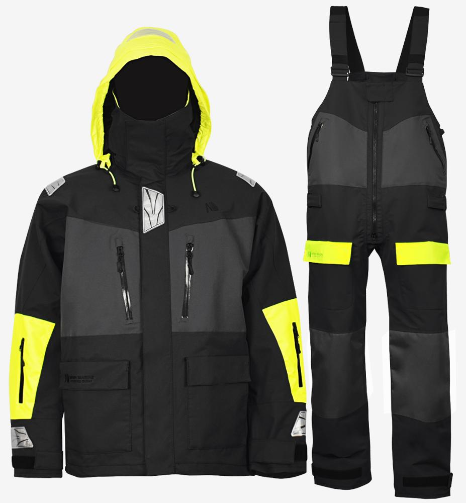 Navis Marine Offshore żeglarstwo Kurtka szpibowa Spodnie dla mężczyzn Kobiety Wędkarstwo Rain Suit Suit Pogoda Gear Pro Oddychająca