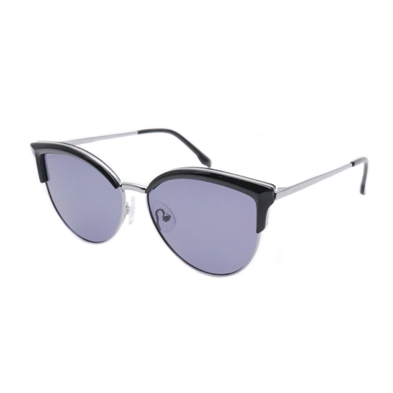Metalowe okulary przeciwsłoneczne Cateye w stylu rekreacyjnym 50120