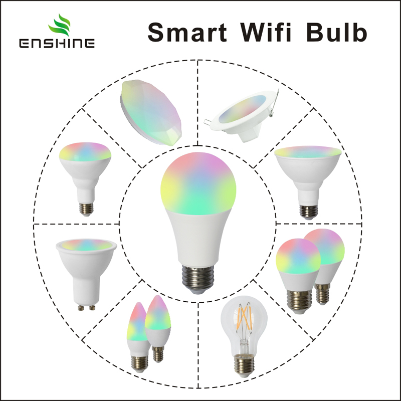 Smart Wifi Bluetooth LED żarówka RGB + CW