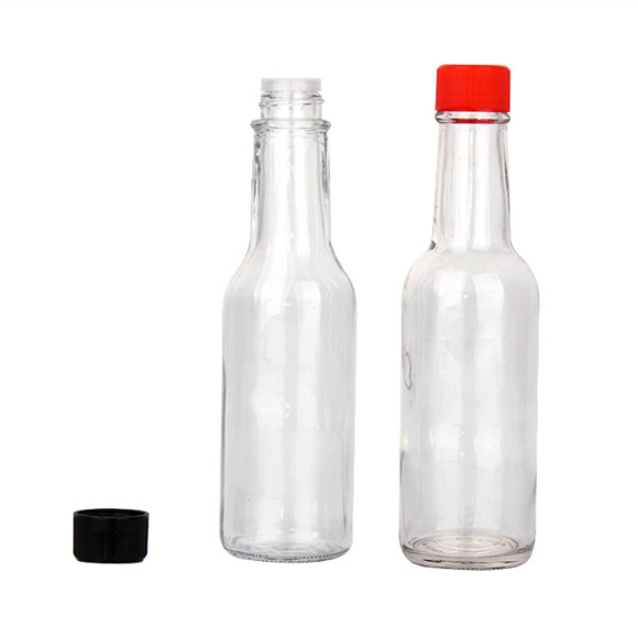 150 ml szklane butelek z plastikową nasadką