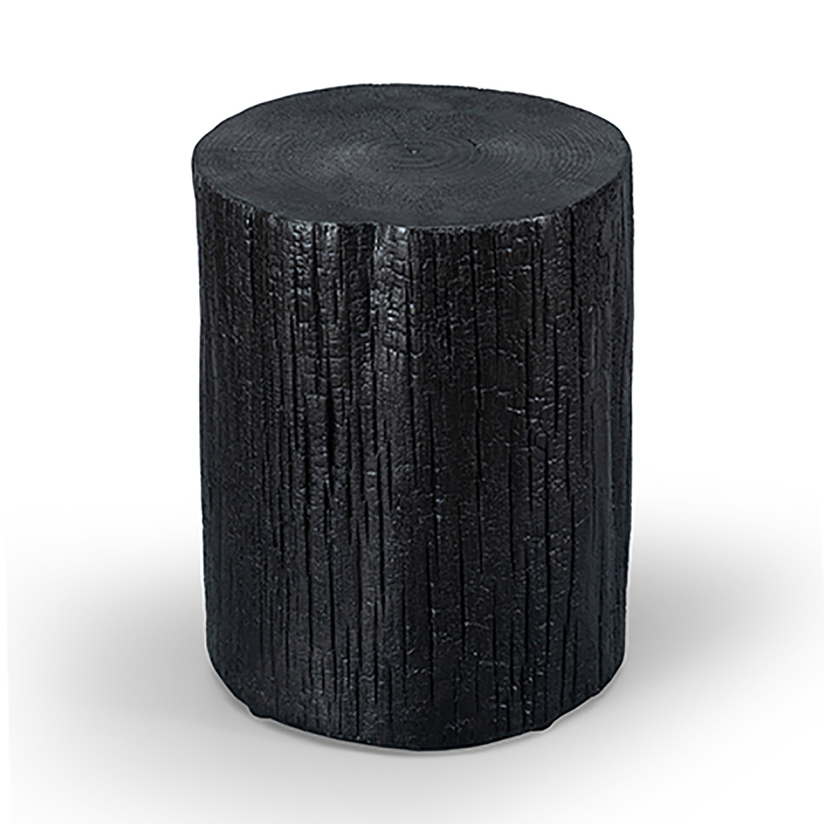 Faux Carbide Wood Accent Stół w czarnych meach