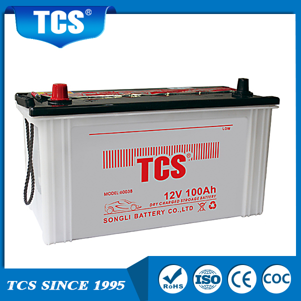 Bateria motoryzacyjna Sucha naładowana bateria kwasowa ołowiana Dry 60038 TCS Bateria