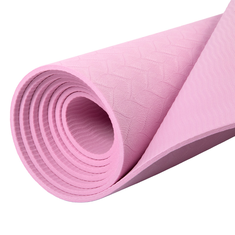 Najlepsza sprzedaż Drukuj Duża różowa mata fitness jogi
