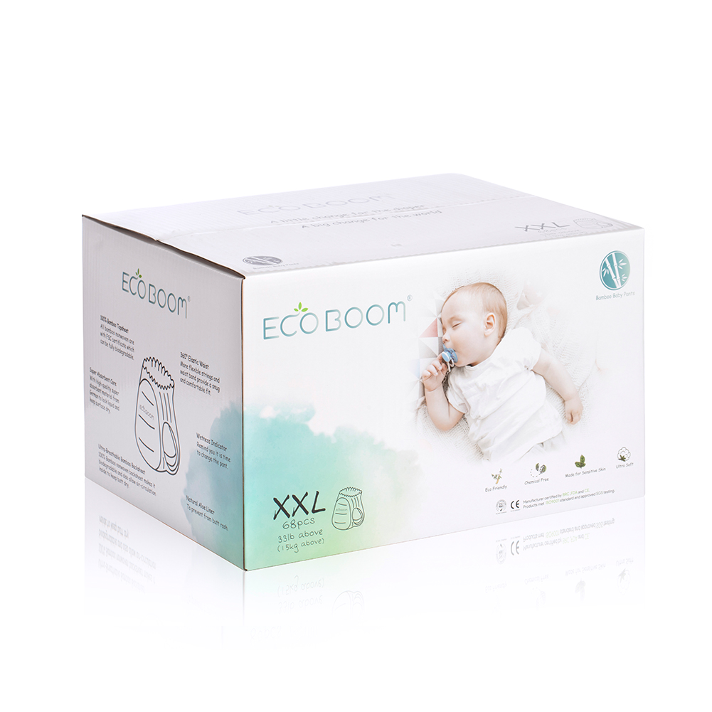 Eco Boom Bamboo Biodegradowalne spodnie szkolne Diapers Organic XXL