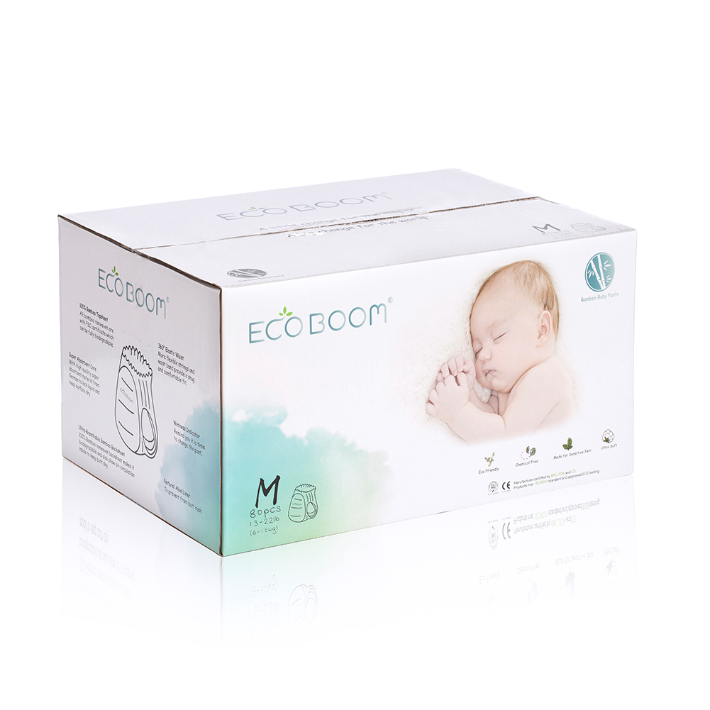 Eco Boom Bamboo Baby Najlepsze spodnie pieluchy dla rozmiaru dziecka