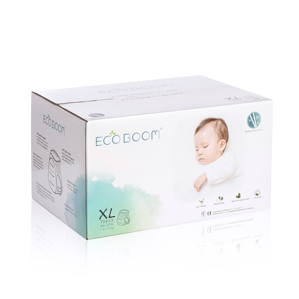 Eco Boom Bamboo Szkolenia Baby Pieluchy Spodnie Biodegradowalne Rozmiar XL