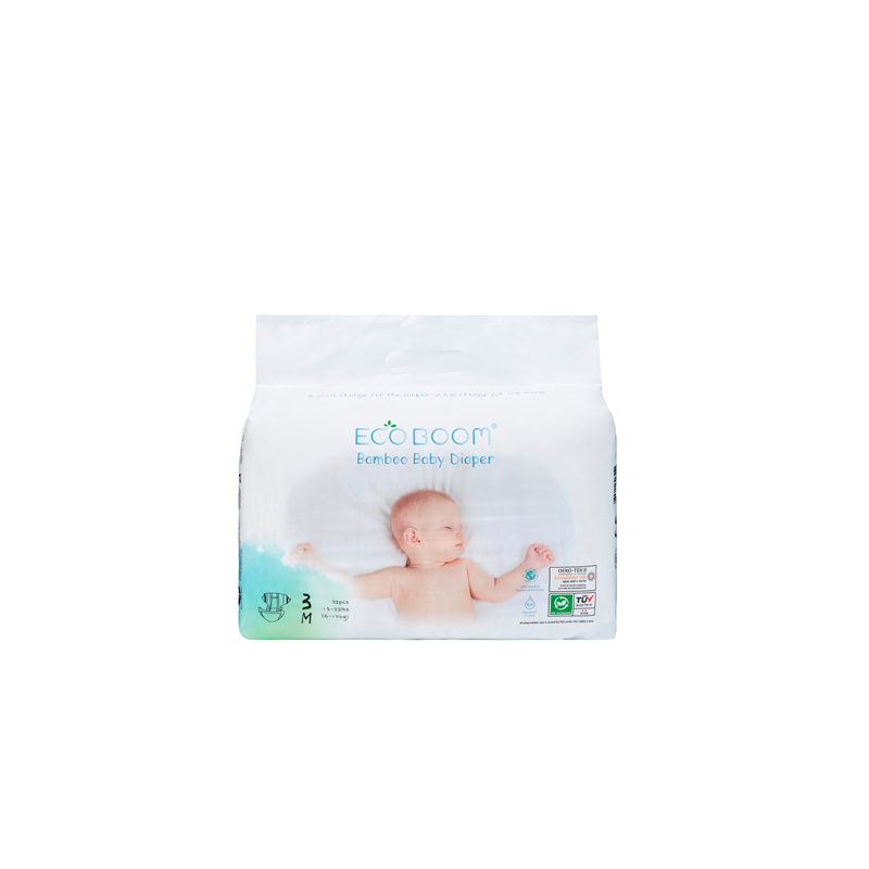 Eco Boom Baby Diaper Mały pakiet Miękki hipoalergiczny rozmiar M