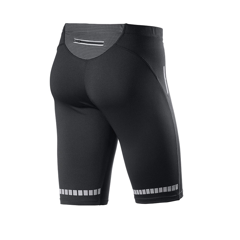 Męskie spodnie sportowe Capri z odblaskową kieszenią i drukowaniem dla bezpieczeństwa