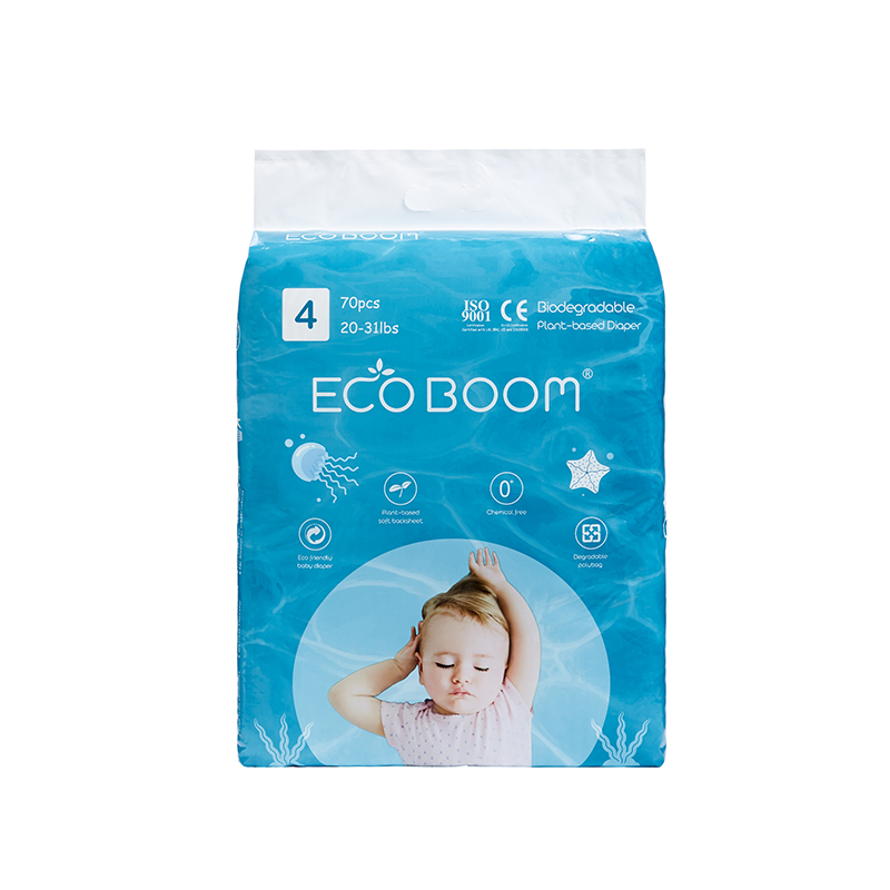 Eco Boom Eco-przyjazny pieluszek roślinny Duży Pakiet Infant w PolyBag L
