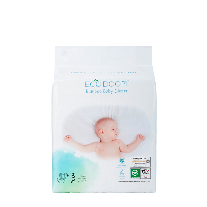 ECO Boom Baby Diaper Duży Pakiet Miękki rozmiar hipoalergiczny M