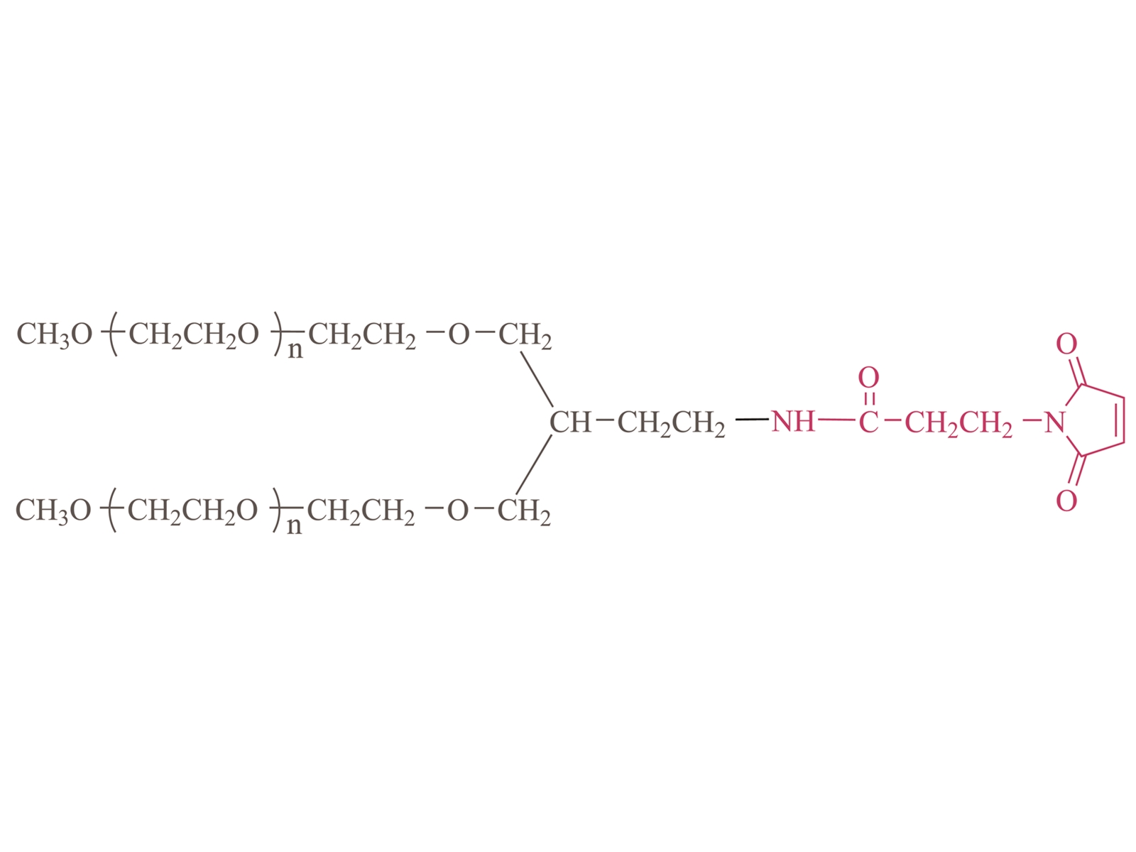 2-ramię metoksypolia (glikol etylenowy) Maleimid (PT02) [2-ramię PEG-Mal (PT02)]