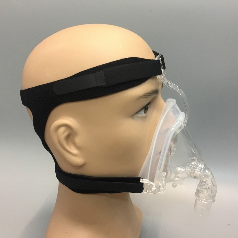 Full Face Silikonowa maska CPAP z głową