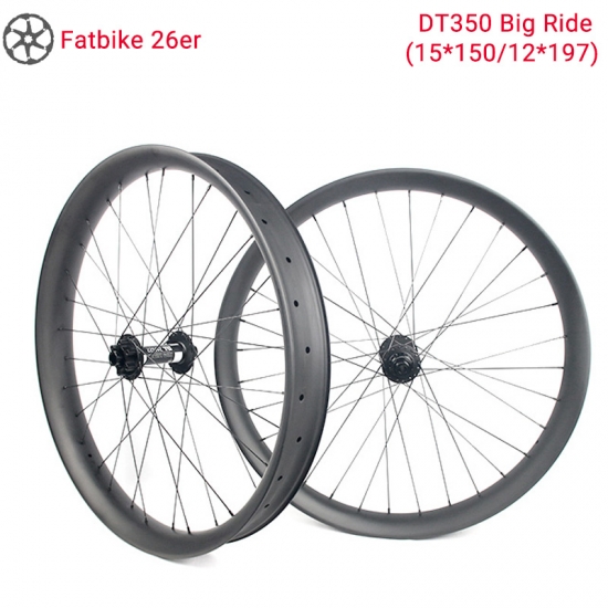LightCarbon 26ER Fatbike Wheels Wheels DT350 Big Ride Snow Bike Carbon Wheels