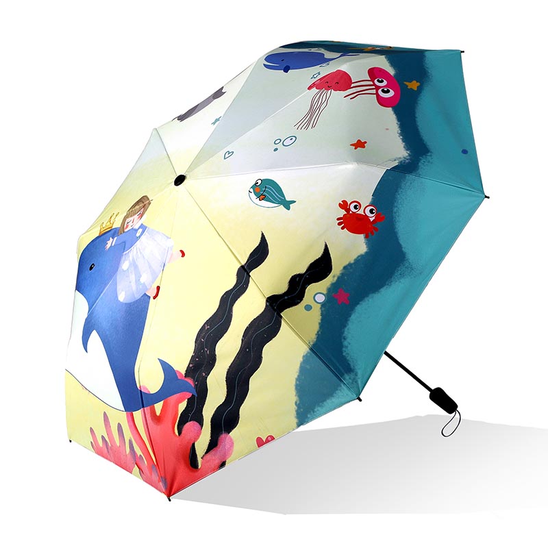 Dostosowane damskie silne 3 składany parasol