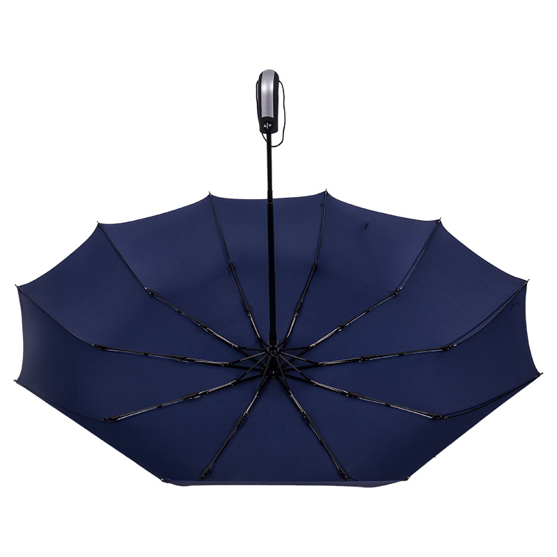 Niestandardowe logo winylu trzy składane parasol biznesowy