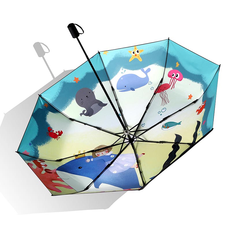 Niestandardowy wiatrowy automatyczny parasol składany