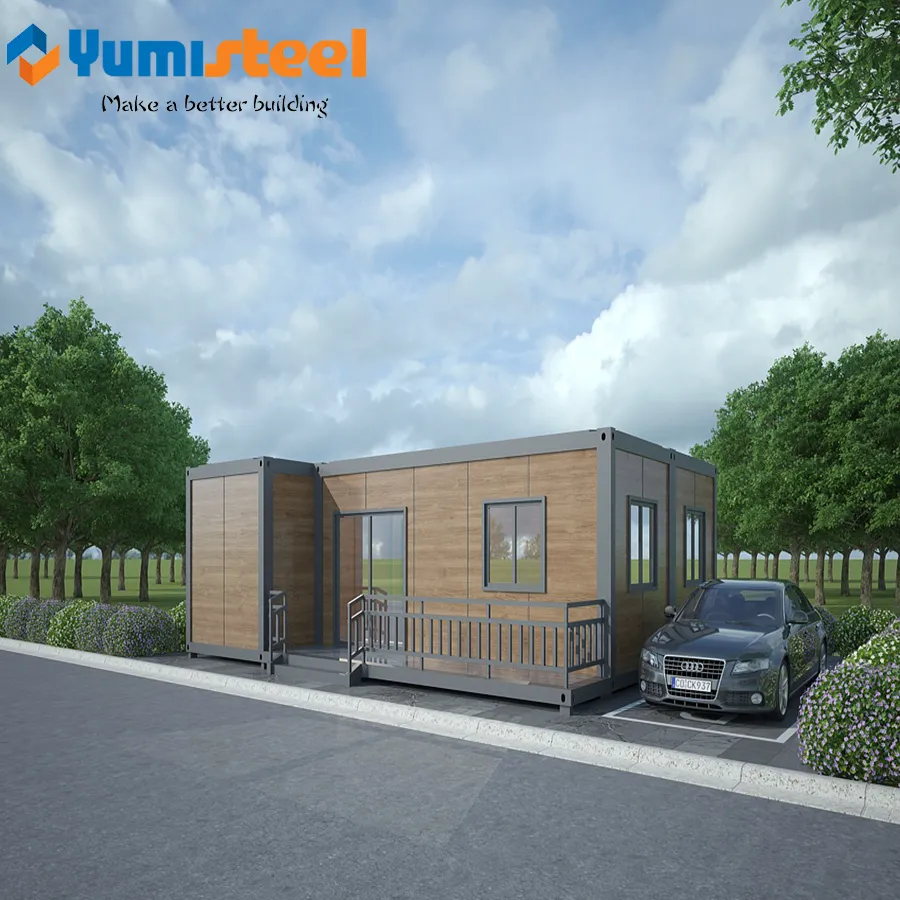 Prefab Flat Container House for Living / Office / Home / Warehouse