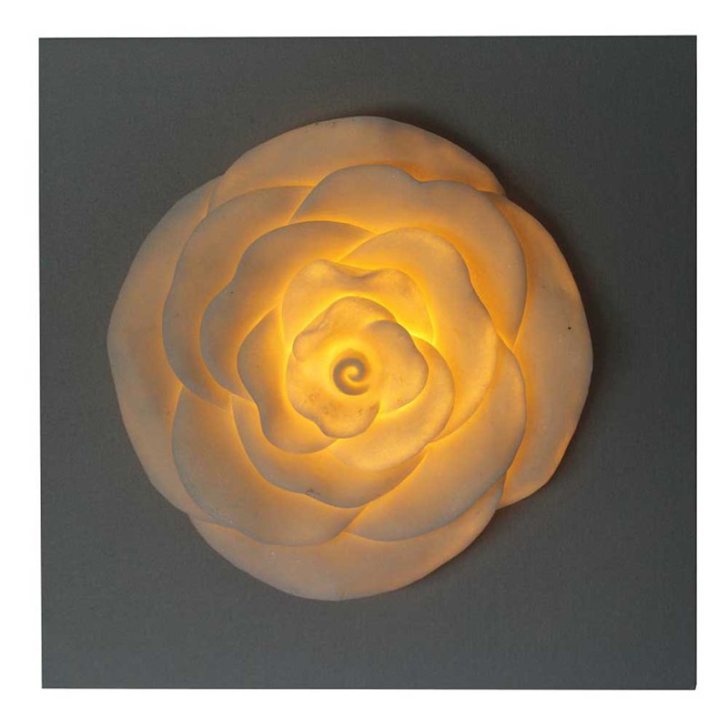 Rose Design Dekoracyjne w drewnie MDF do rzemiosła ze światłami LED do dekoracji