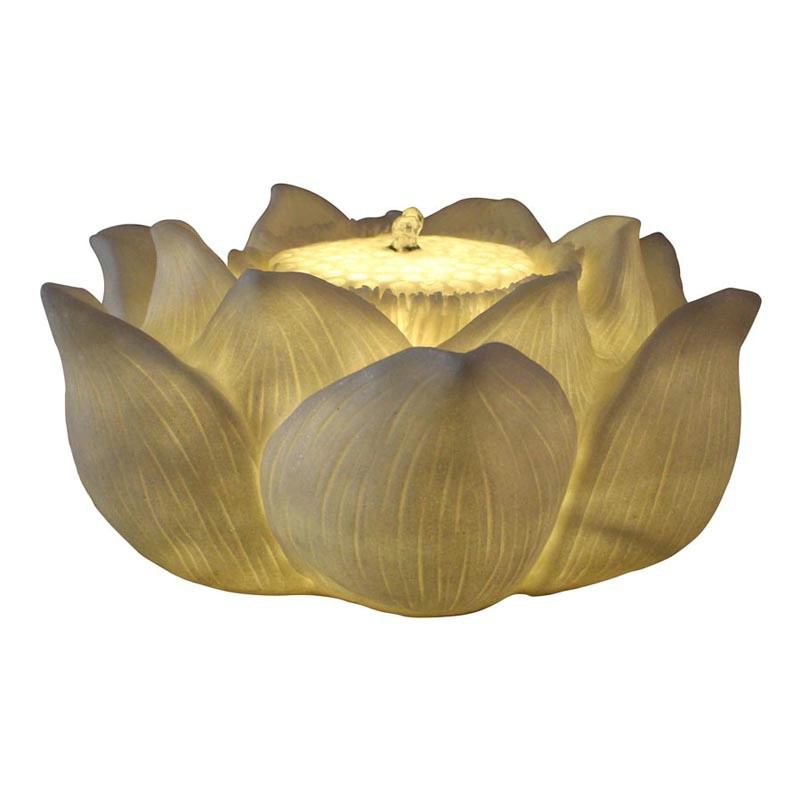 China Fountain Manufacturing Lotus Flowerfall for Garden & Home Decor