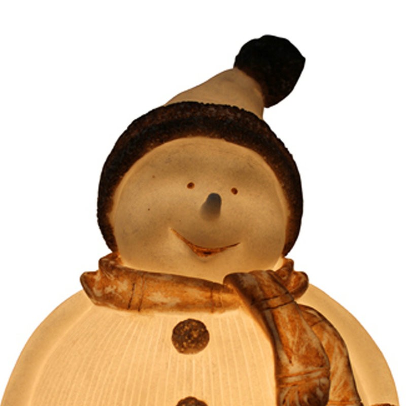 Bestseller Biała świąteczna lampka Snowmana do użytku w pomieszczeniach