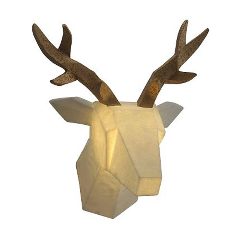 Geometry Deer Head Głowa Wzór Ściany