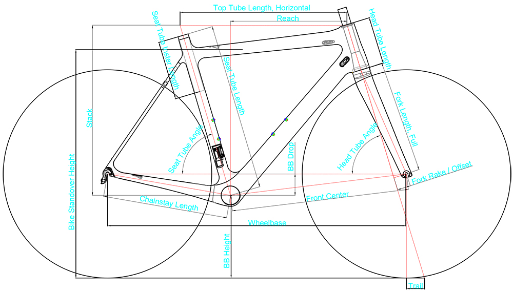Rama roweru szosowego z włókna węglowego ORNAN R602-C z hamulcem szczękowym