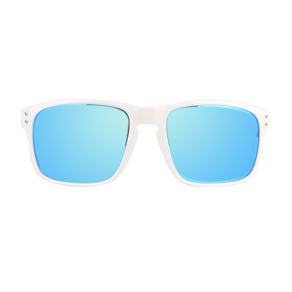 Kwadratowe kolorowe okulary przeciwsłoneczne do jazdy okulary polaryzacyjne sportowe okulary przeciwsłoneczne męskie plastikowe biznesowe męskie CE UV400