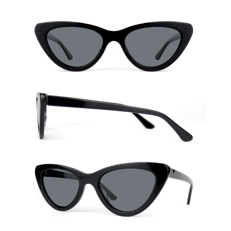 Niestandardowe logo Okulary przeciwsłoneczne Okulary przeciwsłoneczne Cat Eye Dobra cena Cat. 3 Promocyjne okulary przeciwsłoneczne z octanu UV400, damskie i męskie, unisex