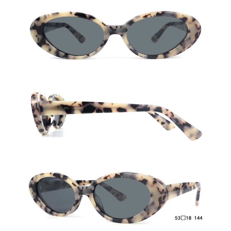 2022 nowe owalne odcienie Retro Lady modne okulary przeciwsłoneczne High Fashion damskie okulary przeciwsłoneczne czarne spolaryzowane soczewki okulary przeciwsłoneczne