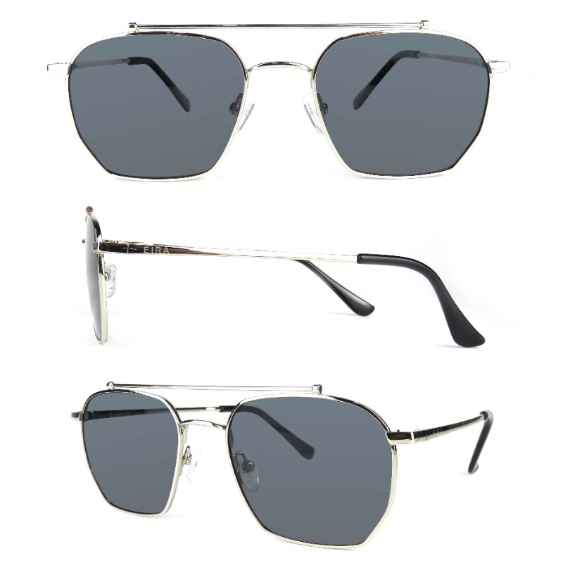Metalowa rama lotnictwo damskie męskie okulary przeciwsłoneczne hurtownia okularów przeciwsłonecznych okulary 2022 OEM okulary przeciwsłoneczne Logo PC UV400 unisex dostosowane