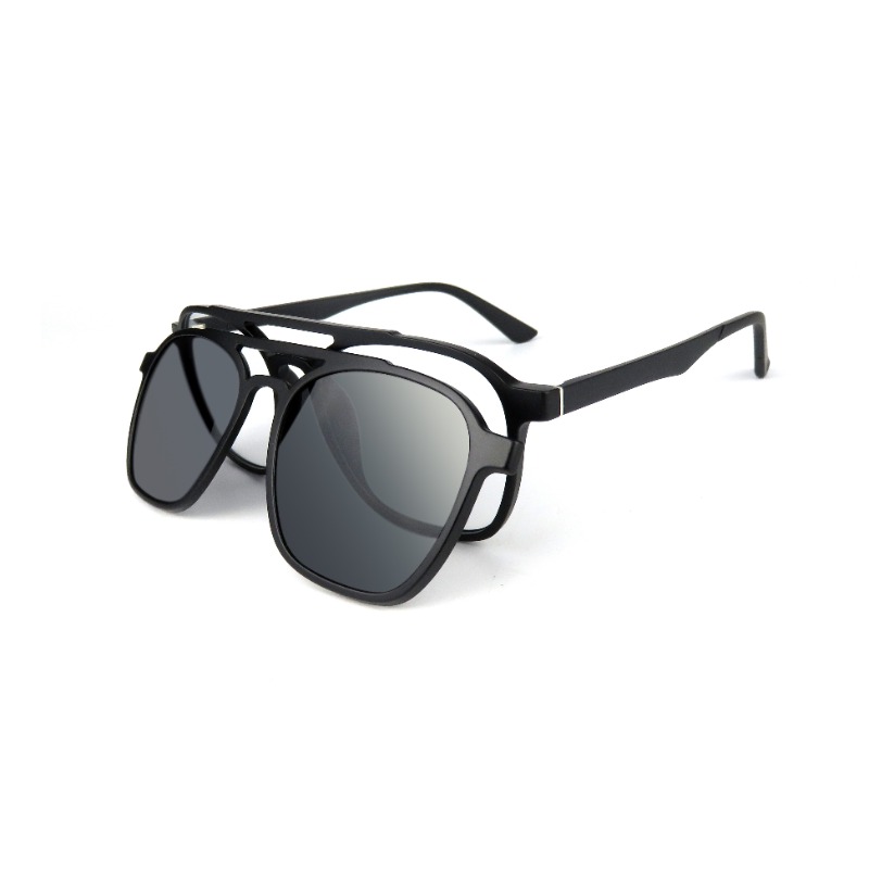 2022 nowy OEM wysokiej jakości okulary Ultem Frame spolaryzowane magnetyczne okulary w formie nakładki TR90 własne logo magnetyczne okulary z ramką do okularów