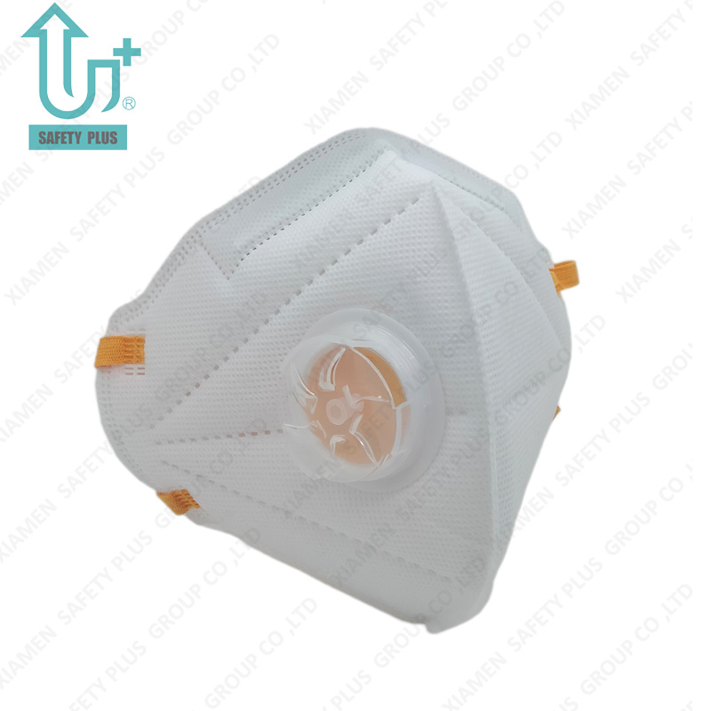 Zaawansowana ochrona dla dorosłych Jednorazowa maska ​​​​przeciwpyłowa FFP2 Nr D z filtrem PPE ze spawanym zaworem PP Maska przeciwpyłowa