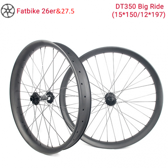 Koła karbonowe Lightcarbon 26er i 27,5 Fatbike DT350 Big Ride Snow Bike Koła karbonowe