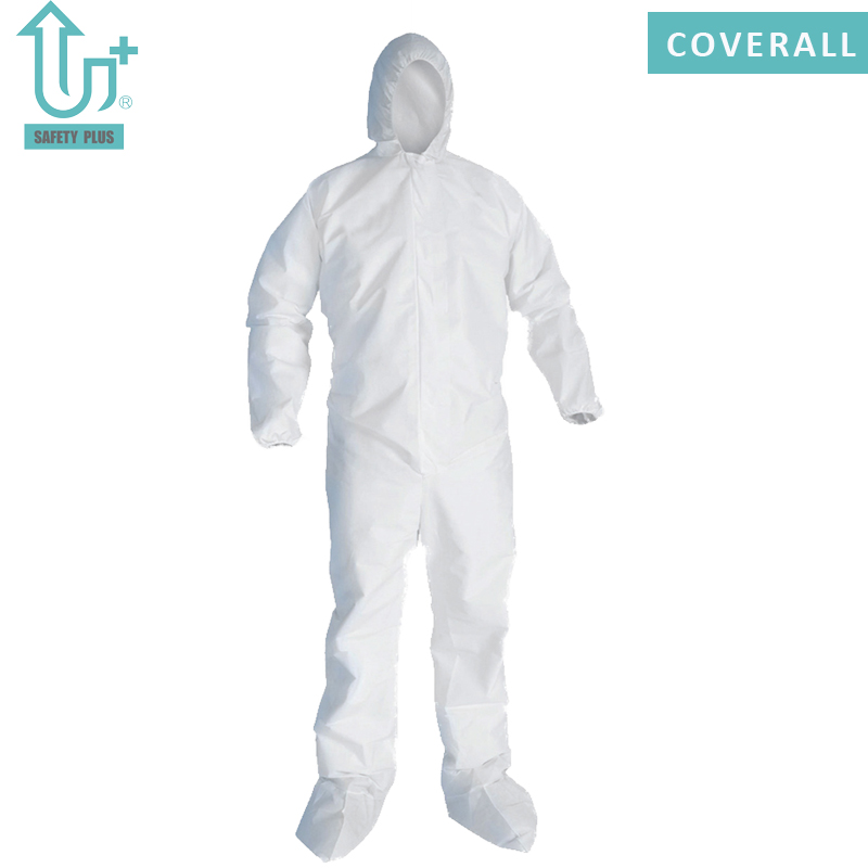 Typ 5/6 mikroporowaty 60 ~ 80g włókninowy jednorazowy kombinezon odzież ochronna dla przemysłu odzież ochronna kombinezon ochronny chemiczny