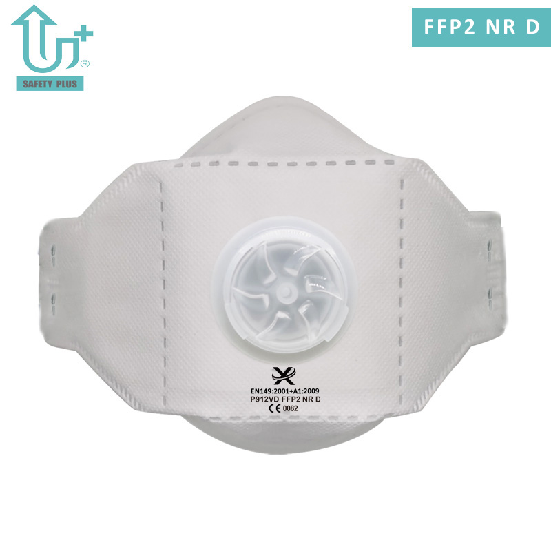 Ochronna, odporna na zanieczyszczenia, regulowana aluminiowa konstrukcja zacisku na nos, bawełna statyczna FFP2 Nr D. Stopień ochrony. Składana maska ​​​​ochronna na twarz.