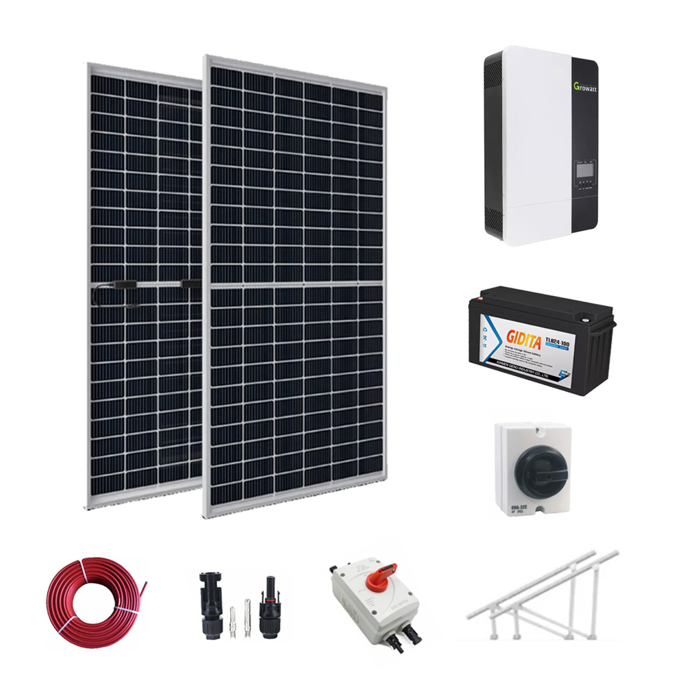 Domowe systemy energii słonecznej poza siecią 5 kWh 10 kWh 15 kWh 20 kWh Zestaw do domowego układu słonecznego Inteligentna hybrydowa fotowoltaika