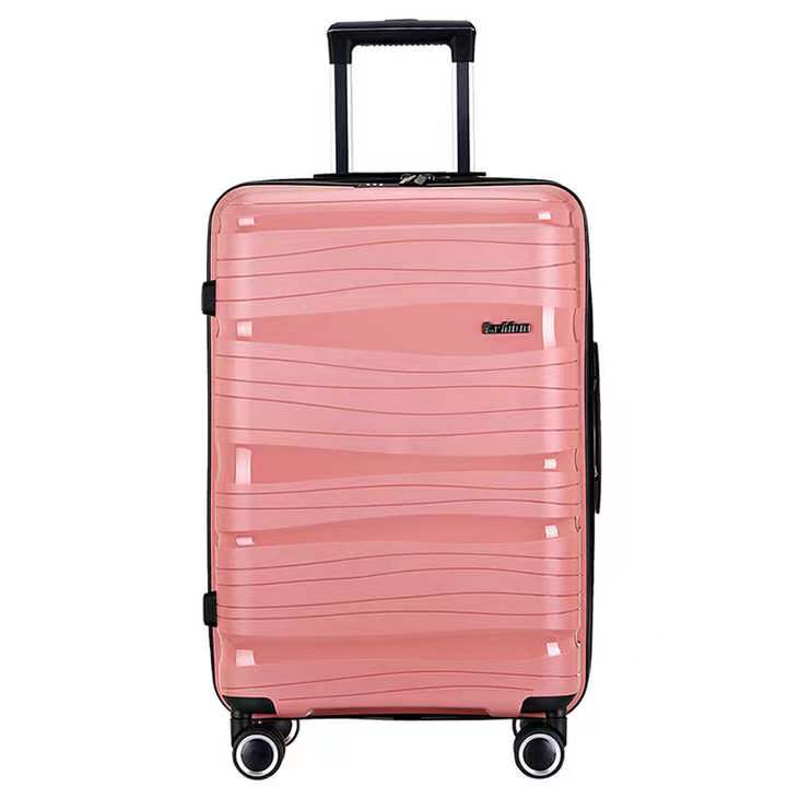 Rozszerzalne zestawy bagażowe 3-częściowe, lekkie, obrotowe kółka do walizek z PP, z zamkiem TSA