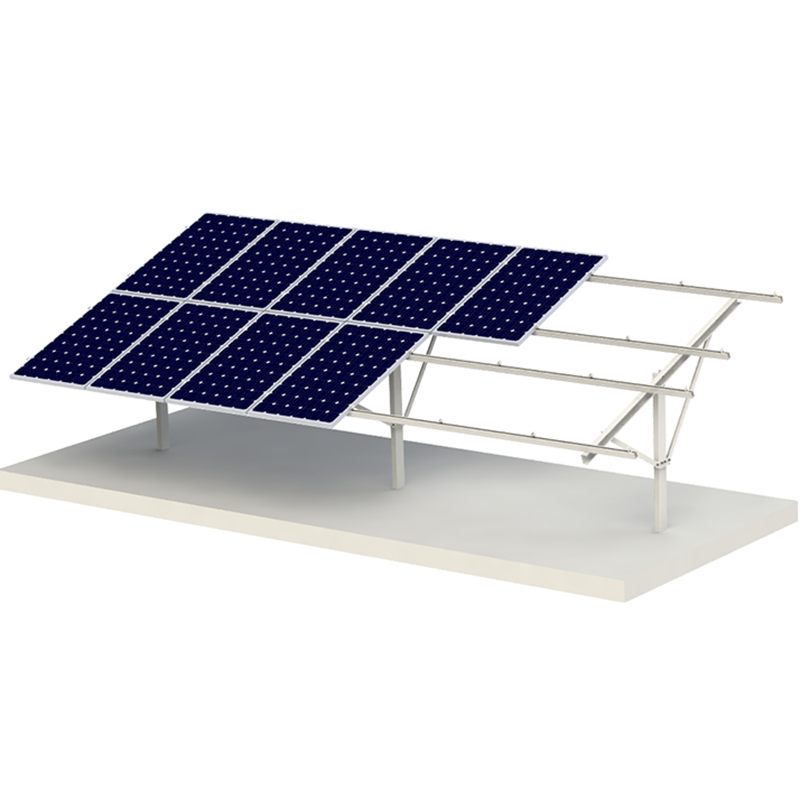 Gorąca sprzedaż aluminiowy system montażu słonecznego na stosie do komercyjnej lub rolniczej farmy słonecznej