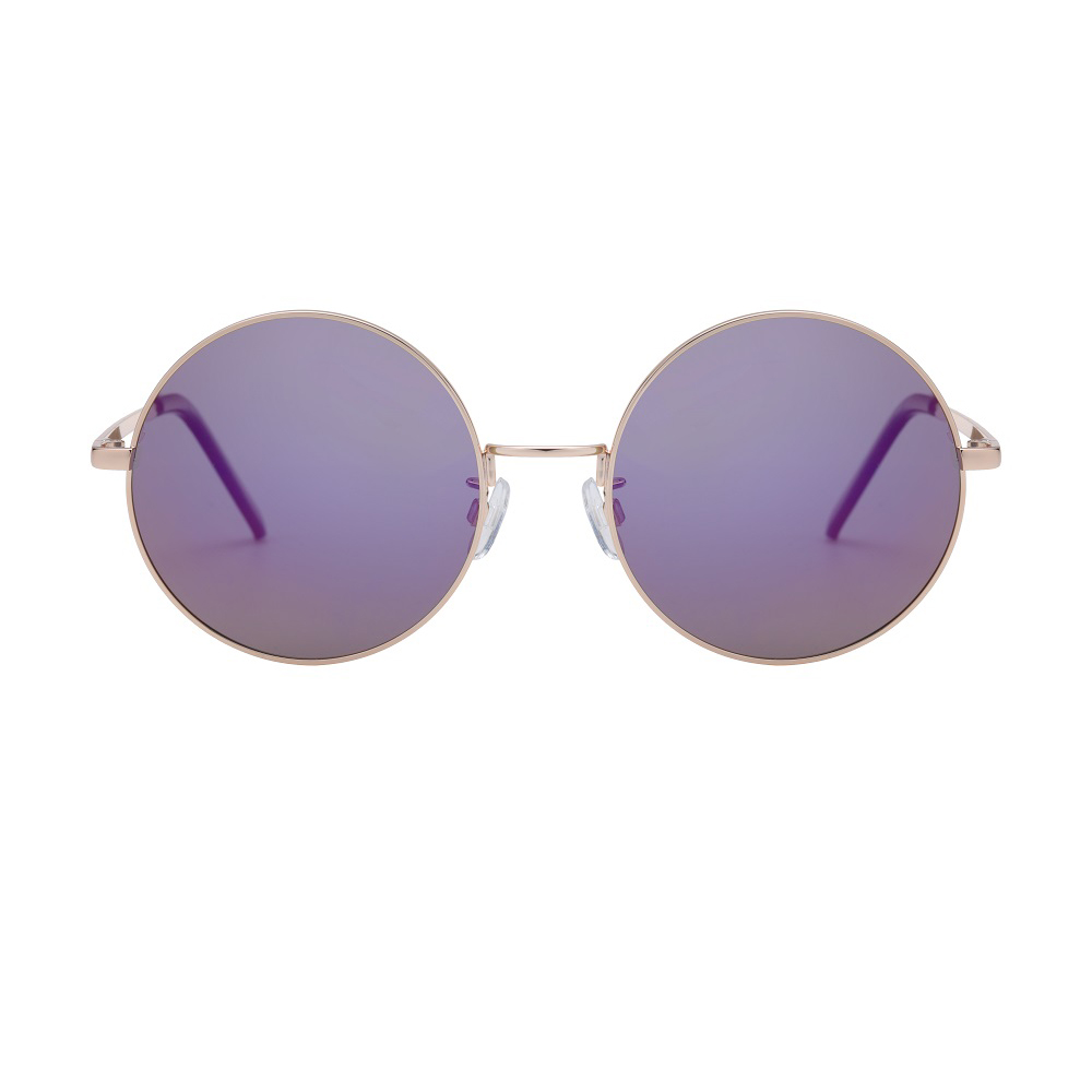 Klasyczne okrągłe okulary przeciwsłoneczne w stylu vintage 21381