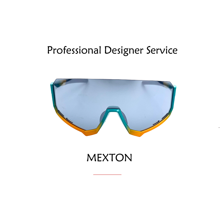 Sportowe okulary przeciwsłoneczne MST OEM niestandardowe logo kolorowe soczewki z powłoką fotochromowe okulary sportowe do jazdy na rowerze na świeżym powietrzu